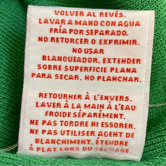 Vintage Rudy Rd. Abalone shell apple green sweater size medium - Picture 11 of 13